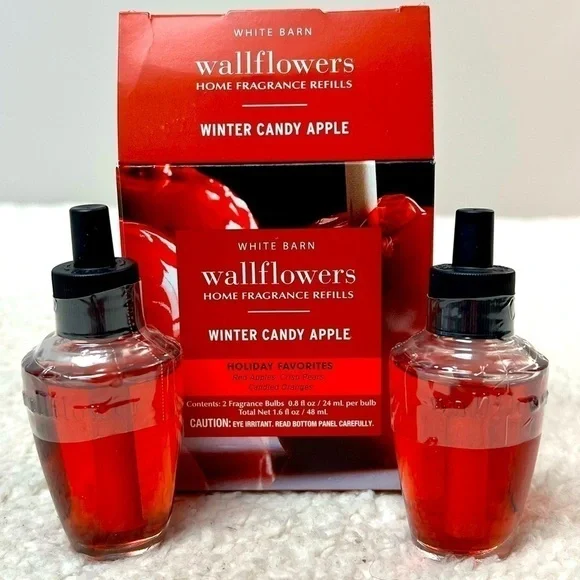 B&BW White Barn "Winter Candy Apple" Wallflowers Home Fragrance Refills - Picture 5 of 6
